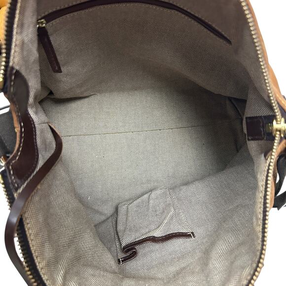 Dooney and Bourke Soft Tan Leather Top Handle Satchel - Picture 7 of 9